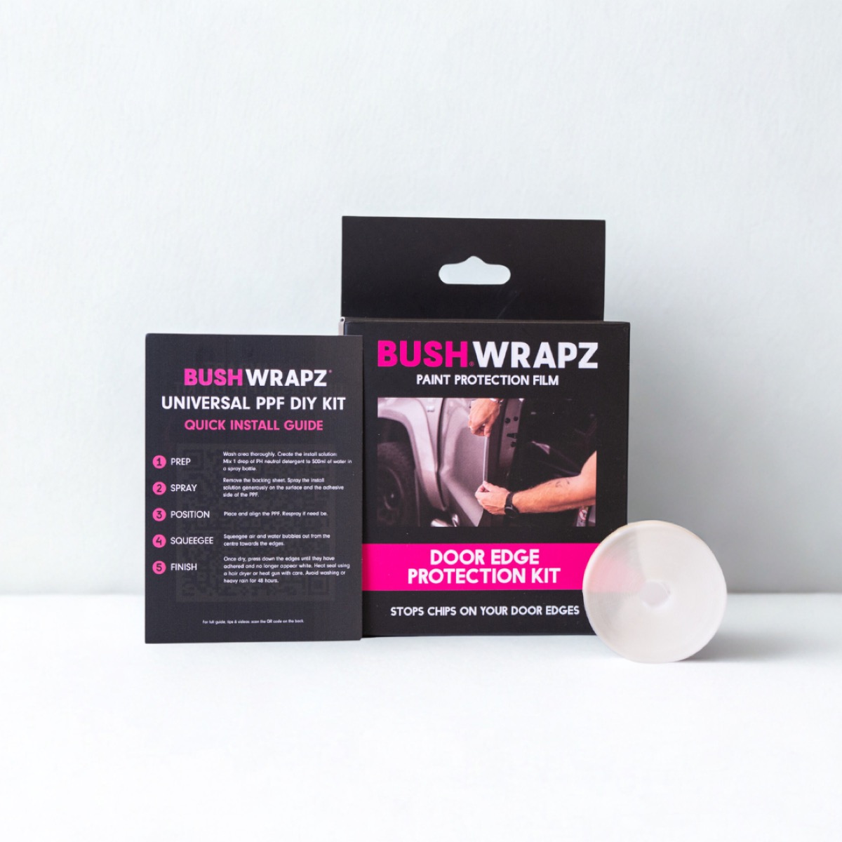 BushWrapz DIY paint protection film kit and quick install guide
